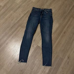 74AM B(Air) High Waist Ankle Skinny with Raw Hem